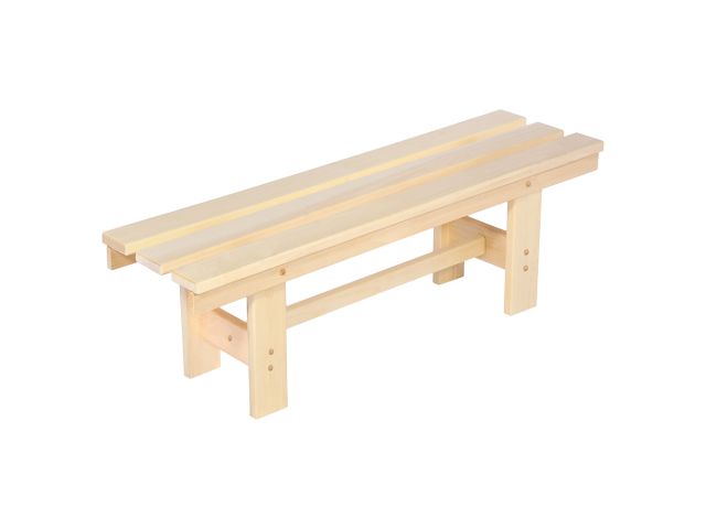 Лавочка разборная, 120х33х43 см, липа, "Банные штучки"