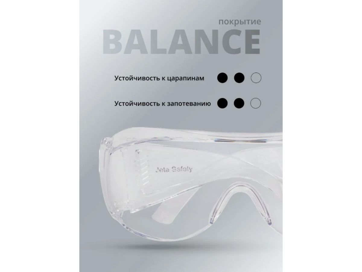 Очки открытые JETA SAFETY J-Vision прозрачные