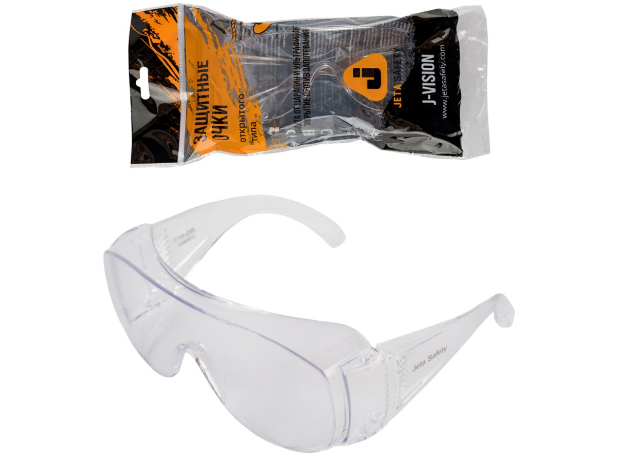 Очки открытые JETA SAFETY J-Vision прозрачные