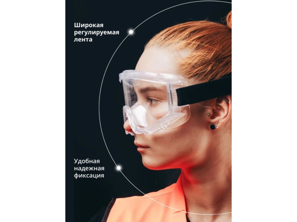 Очки закрытые панорамные JETA SAFETY Spectrum прозрачные