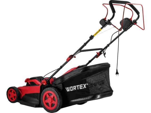 Газонокосилка электрическая WORTEX LM 4221 2000 Вт, шир.46 см, самоход. (выс. 25-75 мм, травосборник 55 л, мульчир-е, бок.выброс)