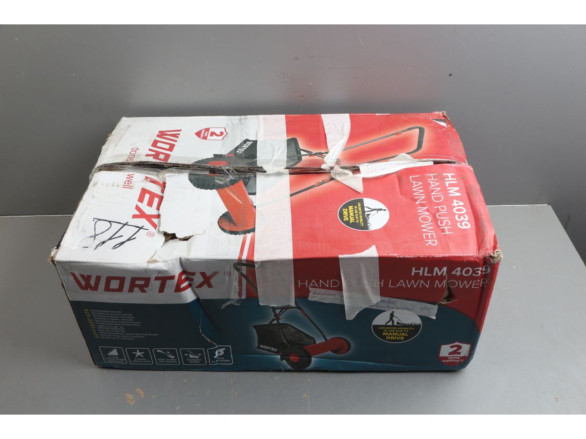 Газонокосилка механическая WORTEX HLM 4039 шир. 400 мм., выс. 16-39 мм. уцененный (0723299584)