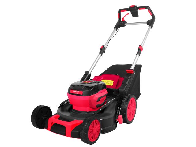 Газонокосилка аккумуляторная WORTEX CLM 4536-2 в кор. XLT SOLO БЕСЩЁТ.ДВИГ., CАМОХОД., 18В+18В, шир. (БЕЗ АКБ и ЗУ, 460 мм, выс. 30-75 мм, д