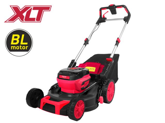 Газонокосилка аккумуляторная WORTEX CLM 4536-2 в кор. XLT SOLO БЕСЩЁТ.ДВИГ., CАМОХОД., 18В+18В, шир. (БЕЗ АКБ и ЗУ, 460 мм, выс. 30-75 мм, д