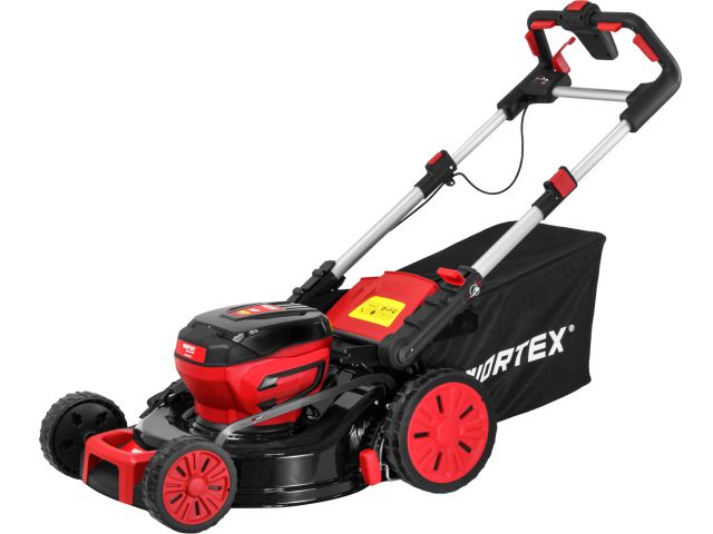 Газонокосилка аккумуляторная WORTEX CLM 4536-2 в кор. XLT SOLO БЕСЩЁТ.ДВИГ., CАМОХОД., 18В+18В (БЕЗ АКБ и ЗУ, 460 мм, выс. 30-75 мм, дека ст