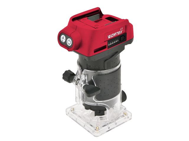 Аккум. фрезер кромочный WORTEX LX CMM 1822 в кор. XLT SOLO БЕСЩЕТ., 18 В, цанга 6/8, рег. об.