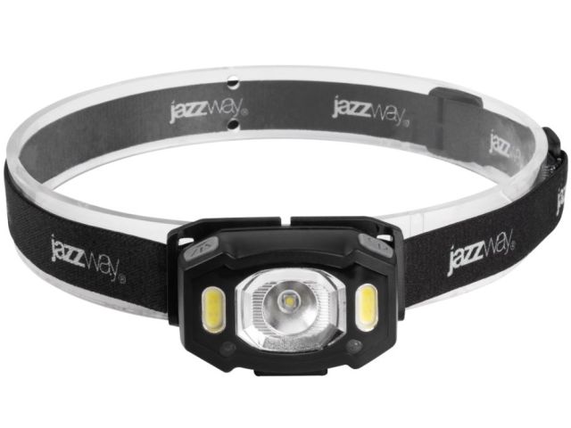 Фонарь налобный аккум. светодиодный AccuH3-L5W-bk (черн.) Jazzway