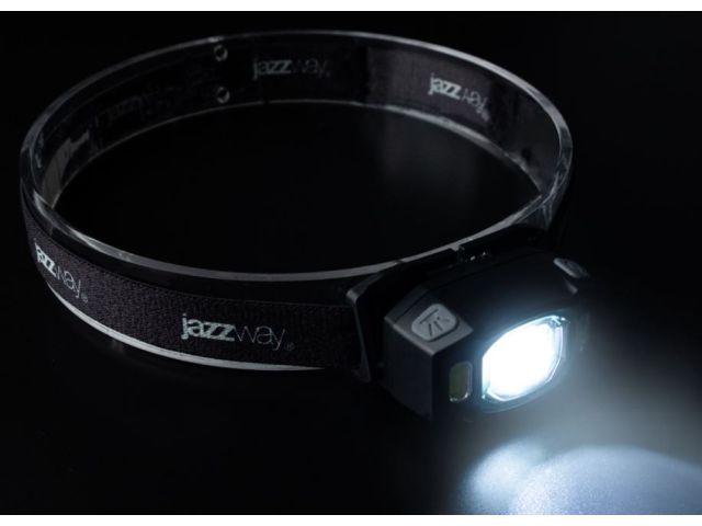 Фонарь налобный аккум. светодиодный AccuH3-L5W-bk (черн.) Jazzway
