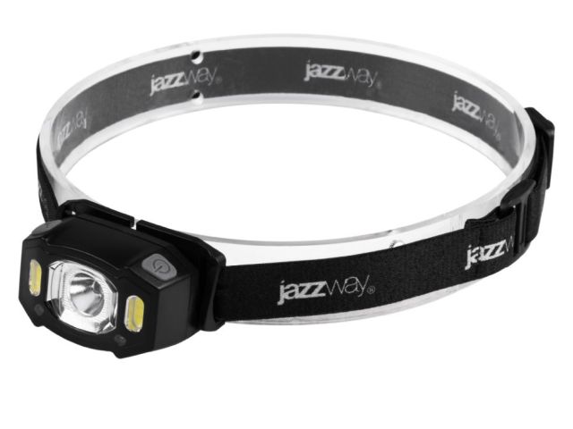 Фонарь налобный аккум. светодиодный AccuH3-L5W-bk (черн.) Jazzway