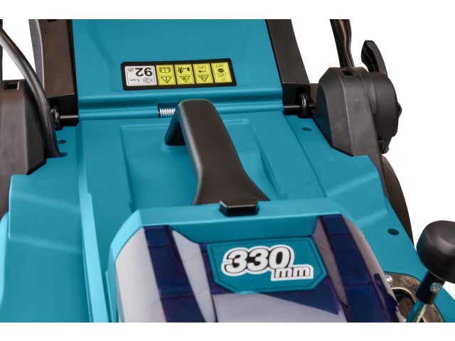 Аккум. газонокосилка MAKITA LXT DLM330Z в кор. (18.0 В, БЕЗ АККУМУЛЯТОРА, шир. 330 мм, выс. 25-75 мм, пластм. корпус, травосборник 30 л)