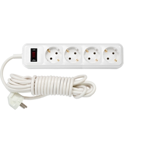 Удлинитель бытовой 5м (4 роз., 2.5кВт, с/з, ПВС 3х0,75) Bylectrica