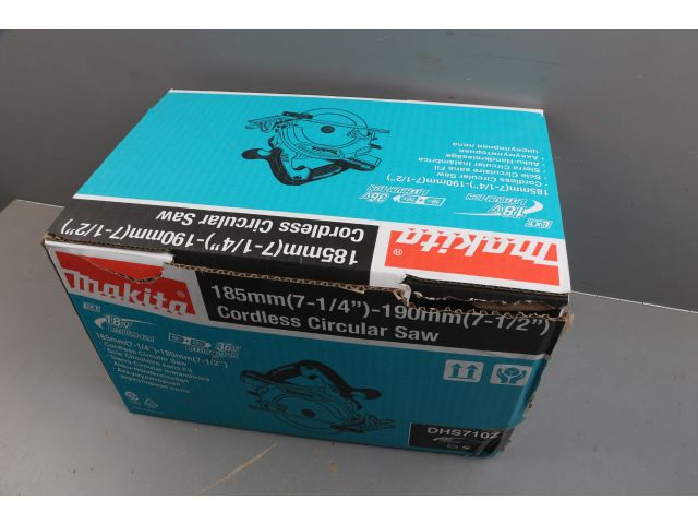 Аккум. циркулярная пила MAKITA LXT DHS 710 Z в кор. уцененный (1191053007) (36.0 В, 4.0 А/ч, БЕЗ АККУМУЛЯТОРА, 190х30 мм, до 69 мм)