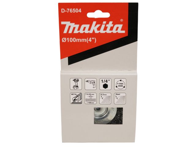Щетка д/дрели дисковая 100 мм MAKITA