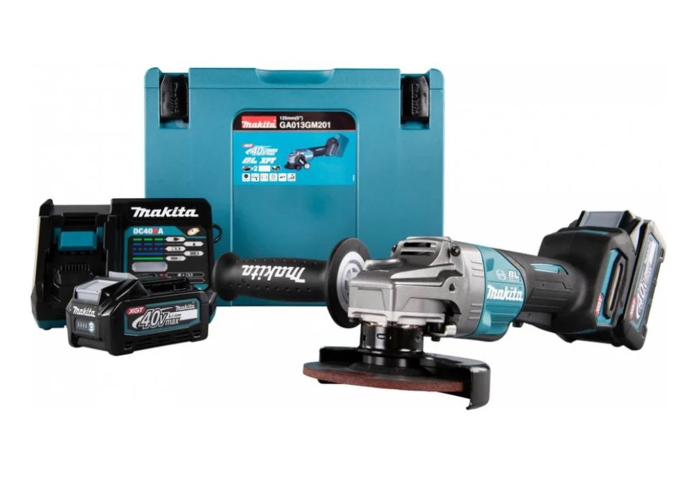Аккум. углошлифмашина MAKITA XGT GA013GU201 в чем.