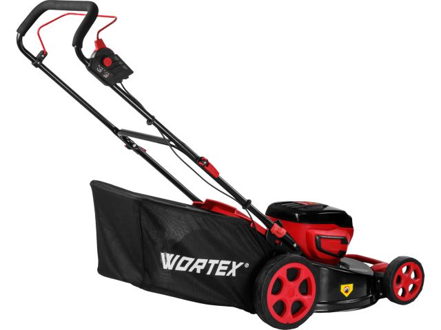 Газонокосилка аккумуляторная WORTEX CLM 4536 в кор. XLT SET БЕСЩЁТ.ДВИГ., 18В+18В, шир.460 мм (2х4 Ач акб, 460 мм, выс. 30-75 мм, дека сталь