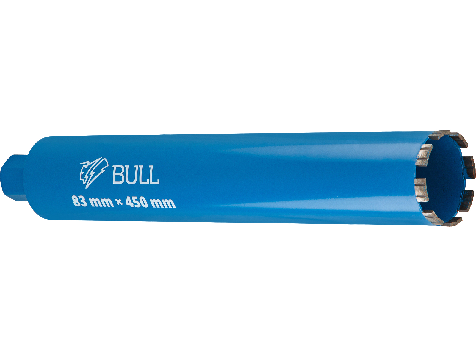 Коронка алмазная d 83мм железобетон BULL, L450мм, 1 1/4", микроудар, сухое сверление