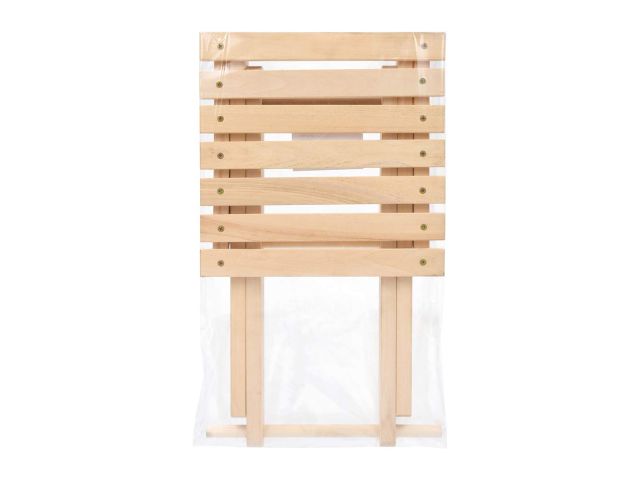 Табурет складной, шлифованный, 54х30х30см, липа, "Банные штучки"