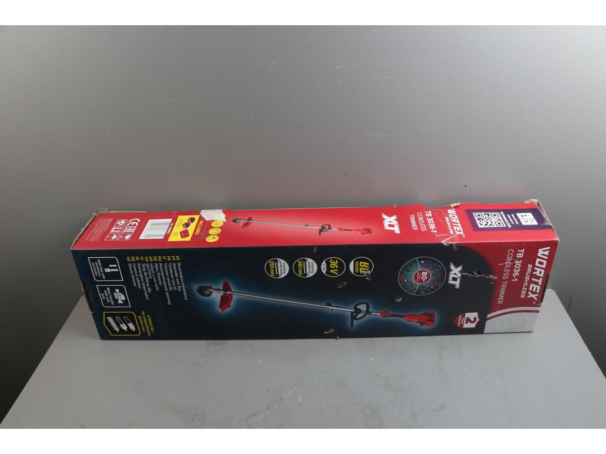 Триммер аккум. WORTEX TB 3036-1 ALL1 XLT SET БЕСЩЁТ.ДВИГ., 18В+18В, шир.скаш.340/255 мм леска/нож