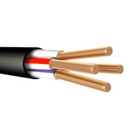 Кабель ВВГнг(A)-LS 4х1,5 (бухта 100м) Ч БелРосКабель