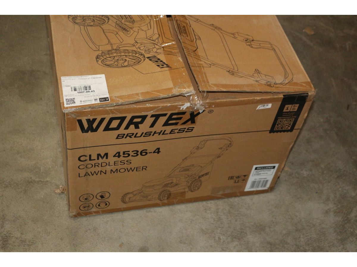 Газонокосилка аккум. WORTEX CLM 4536-4 в кор. XLT SET БЕСЩЁТ.ДВИГ., САМОХОД., 18В+18В, 2х4Ач акб у