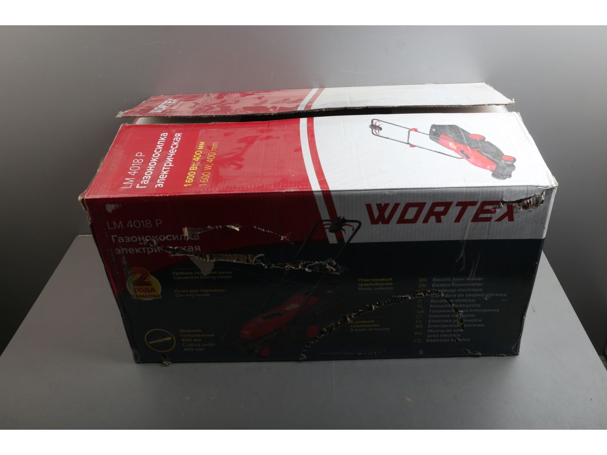 Газонокосилка электрическая WORTEX LM 4018 P 1600 Вт, шир.40 см уцененный (2286988128)