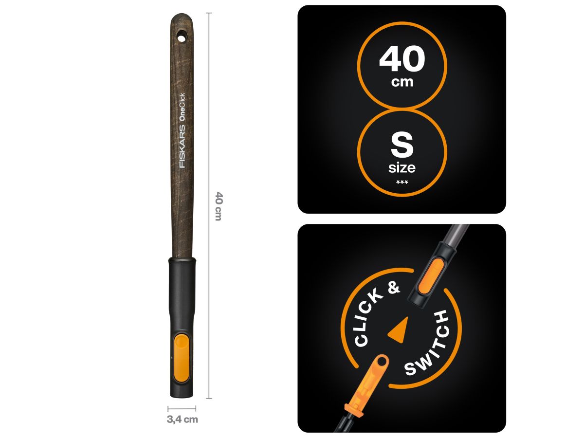 Рукоятка малая деревянная S 40см OneClick FISKARS