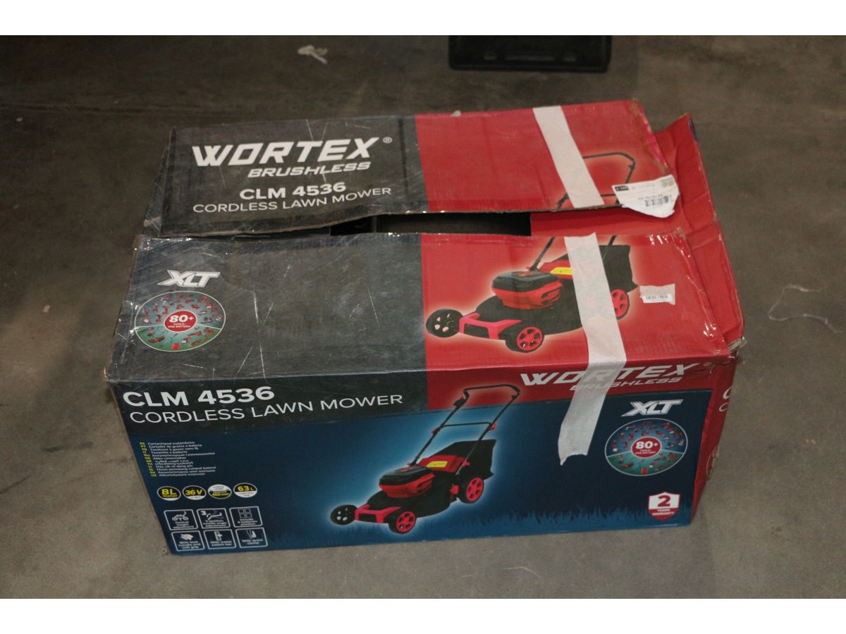 Газонокосилка аккумуляторная WORTEX CLM 4536 в кор. XLT SOLO БЕСЩЁТ.ДВИГ., 18В+18В, шир.460 мм уце