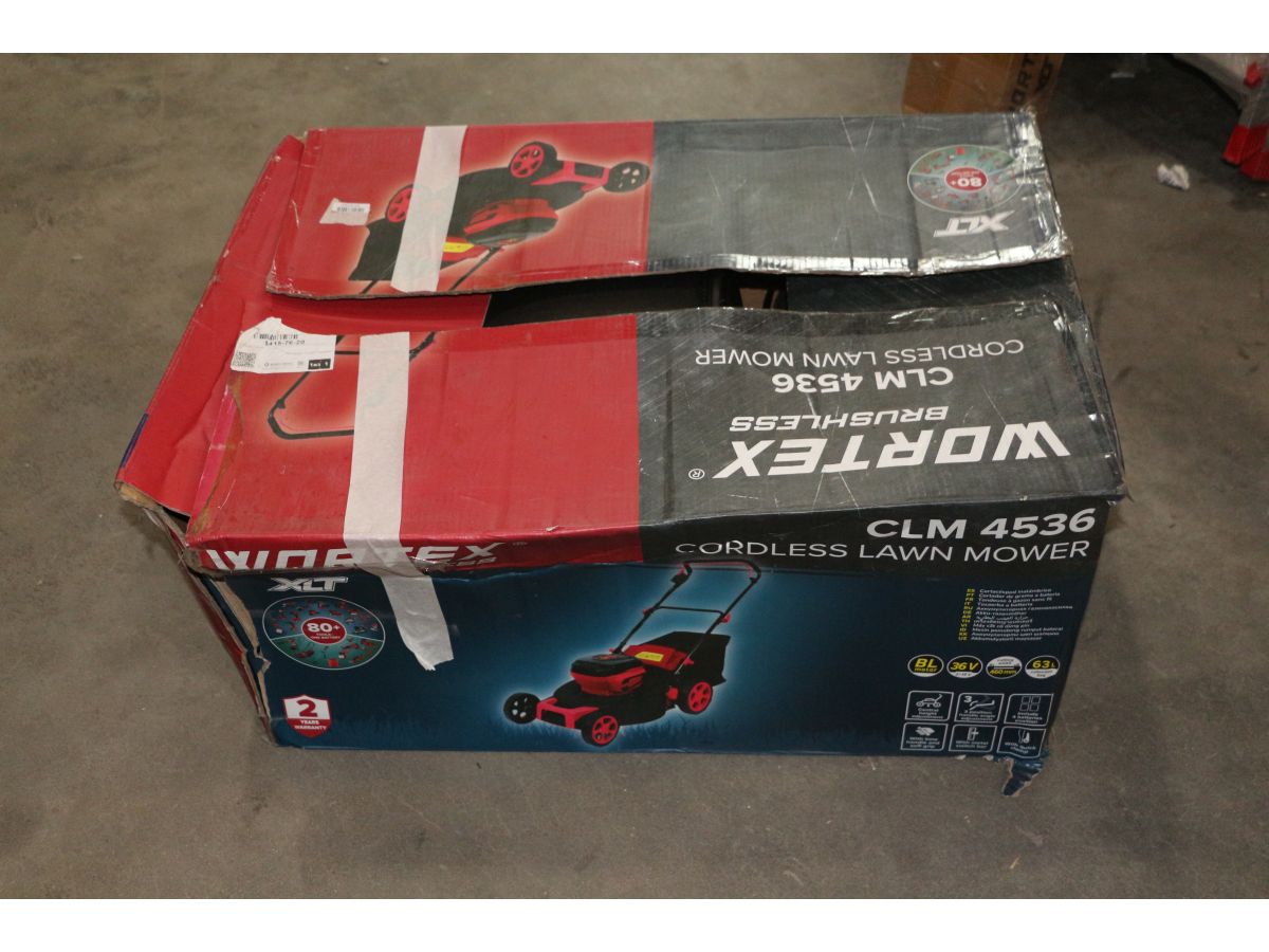 Газонокосилка аккумуляторная WORTEX CLM 4536 в кор. XLT SOLO БЕСЩЁТ.ДВИГ., 18В+18В, шир.460 мм уце