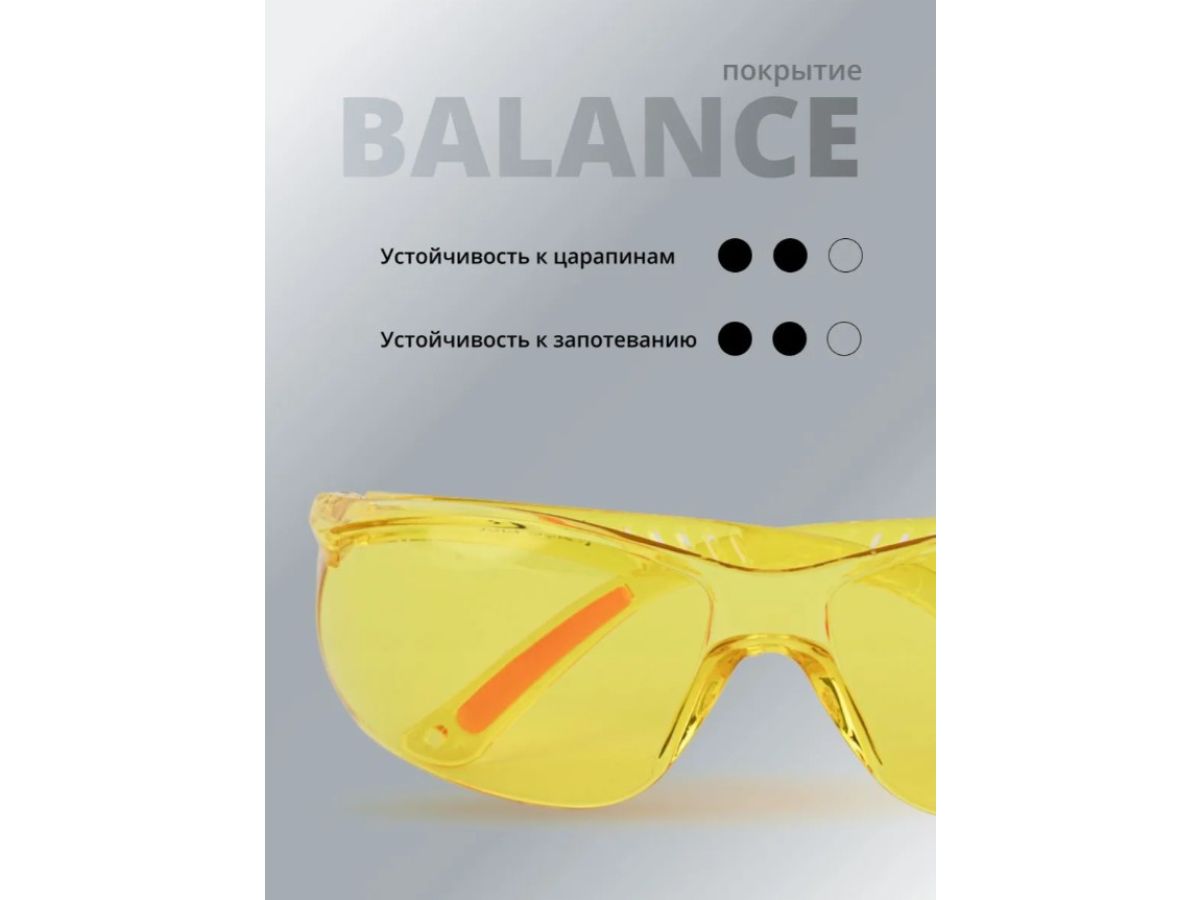Очки открытые JETA SAFETY Optic-Fit янтарные