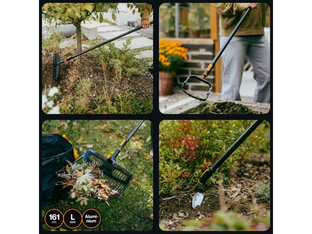 Черенок алюминиевый L 161см OneClick FISKARS (Длина 161 см)