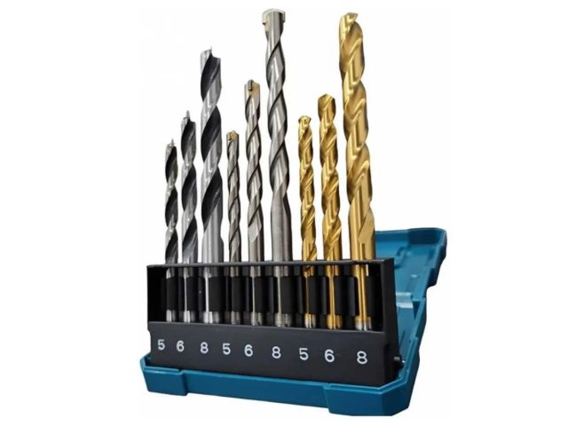 Набор сверл смеш. 9шт (дер., мет., бет.) MAKITA