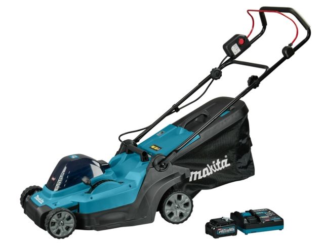 Аккум. газонокосилка MAKITA XGT LM004GM103 в кор. (XGT 40vMAX, 740Вт, ширина 42см, травосб. 50л, 3в1,(BL4040; DC40RC))