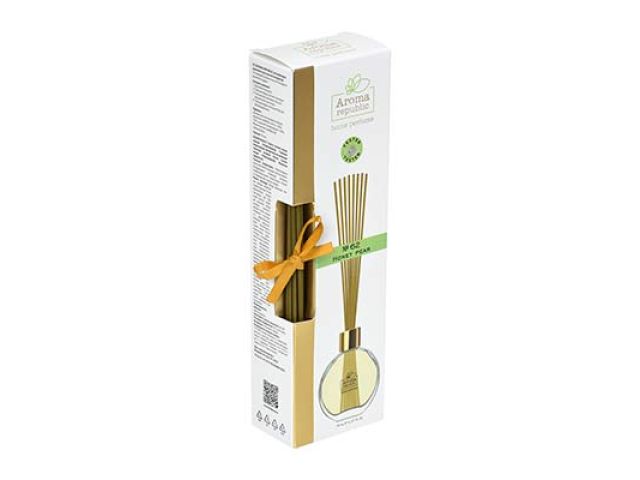 Ароматический диффузор в стеклянном флаконе 70 мл,"№ 62 Honey pear",  AROMA REPUBLIC