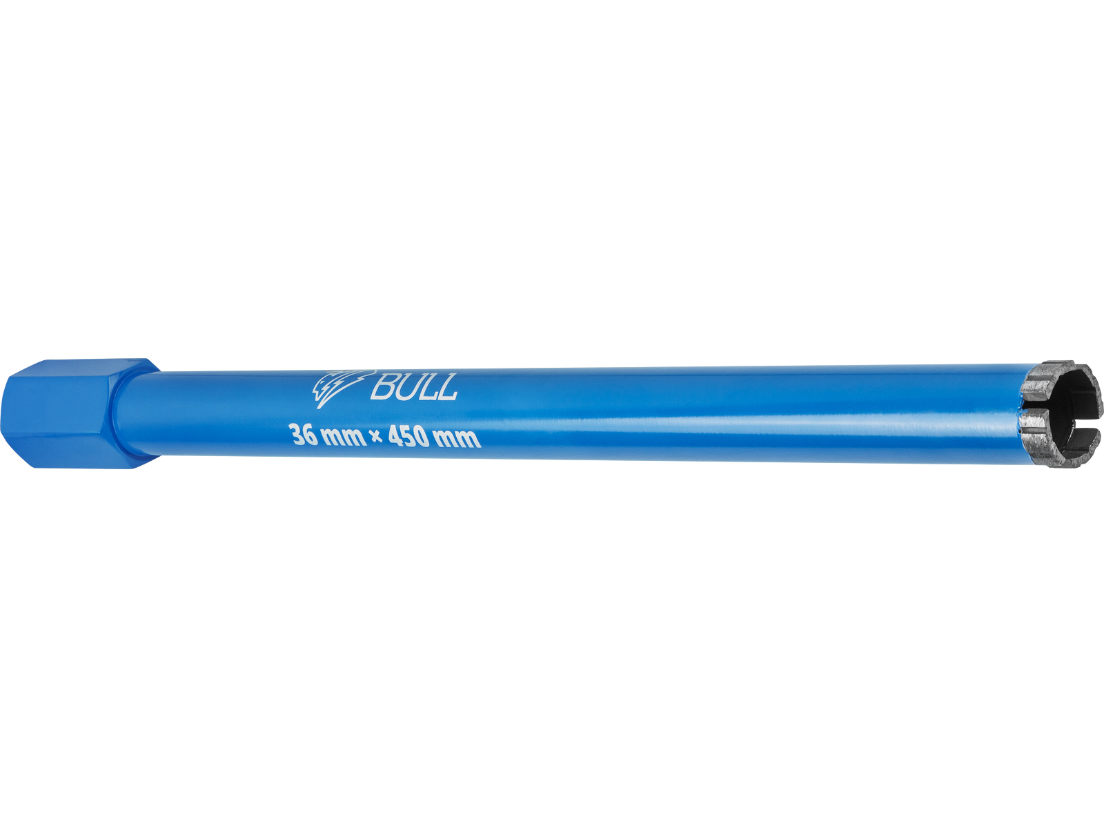 Коронка алмазная d 36мм железобетон BULL, L450мм, 1 1/4", микроудар, сухое сверление