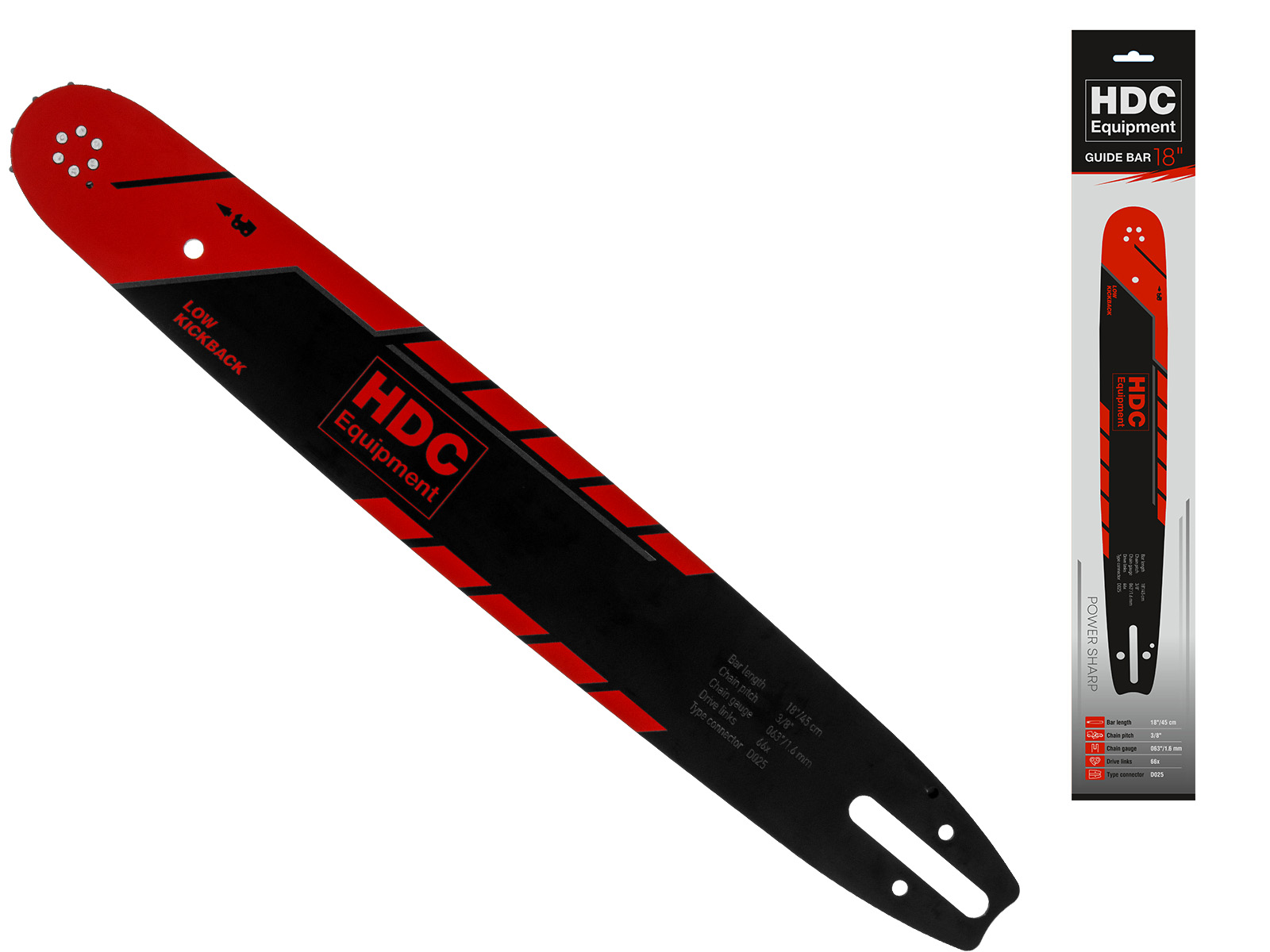 Шина 45 см 18″ 3/8″ 1.6 мм HDC