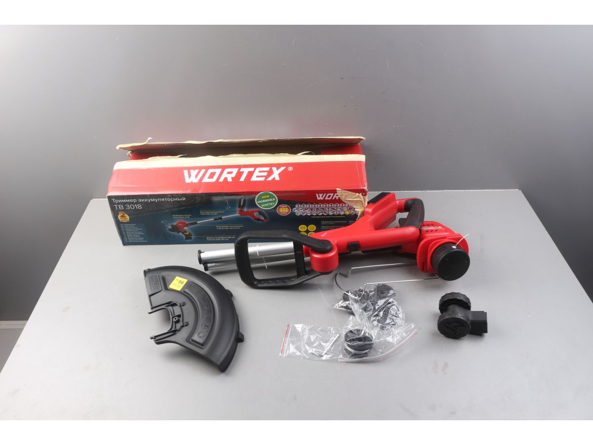 Триммер аккум. WORTEX TB 3018 ALL1 XLT SOLO 18В, шир.скаш.300 мм, полуавт.головка, леска 1.6 мм уц