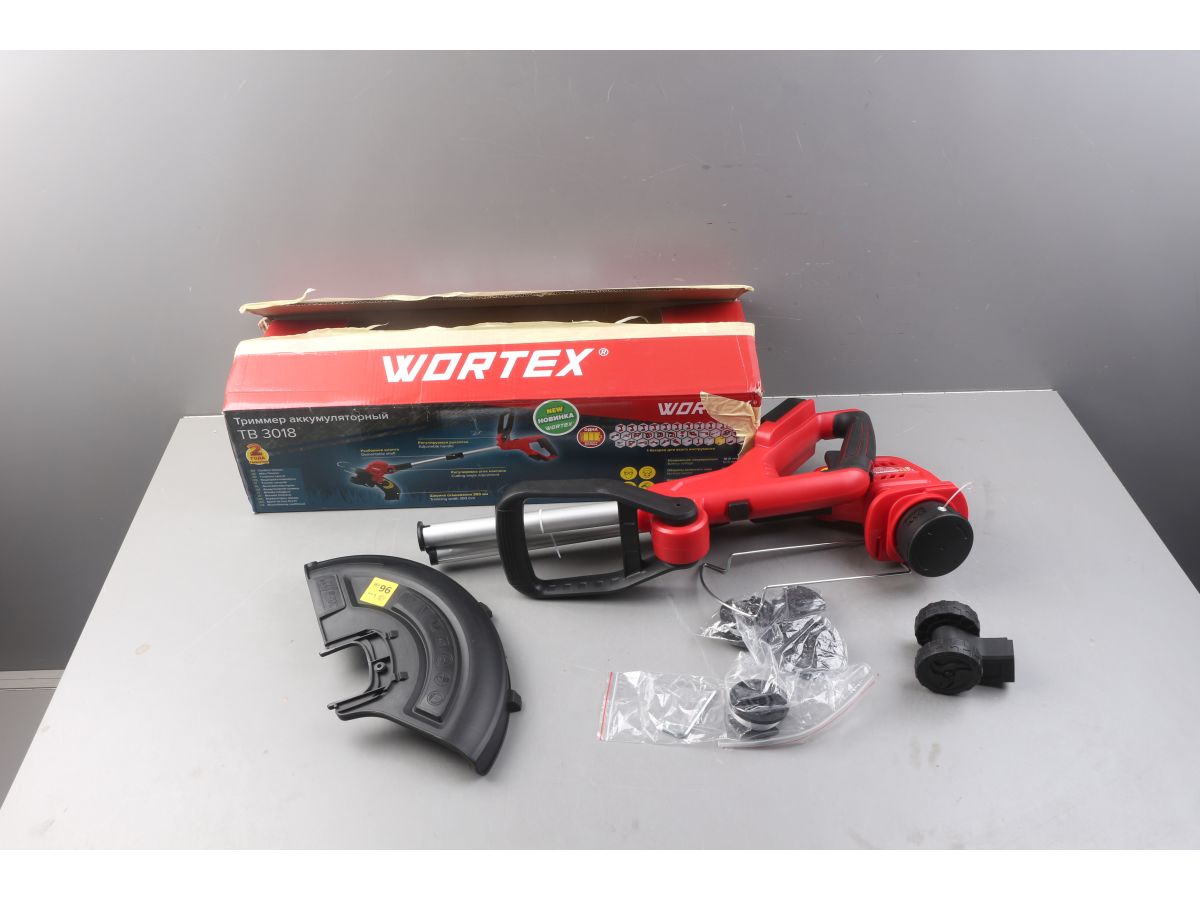 Триммер аккум. WORTEX TB 3018 ALL1 XLT SOLO 18В, шир.скаш.300 мм, полуавт.головка, леска 1.6 мм уц