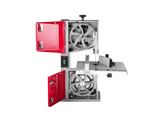 Ленточная пила WORTEX IBS 3585 в кор. 350 Вт, 80 мм, 900 м/мин (Асинхронный двигатель, регулировка наклона стола, расширитель)