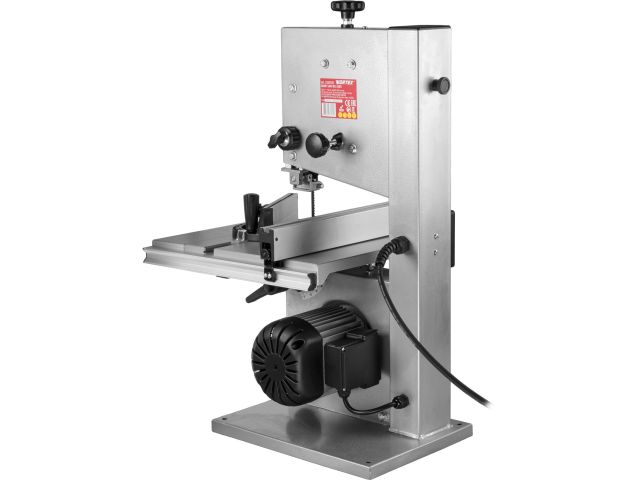 Ленточная пила WORTEX IBS 3585 в кор. 350 Вт, 80 мм, 900 м/мин (Асинхронный двигатель, регулировка наклона стола, расширитель)