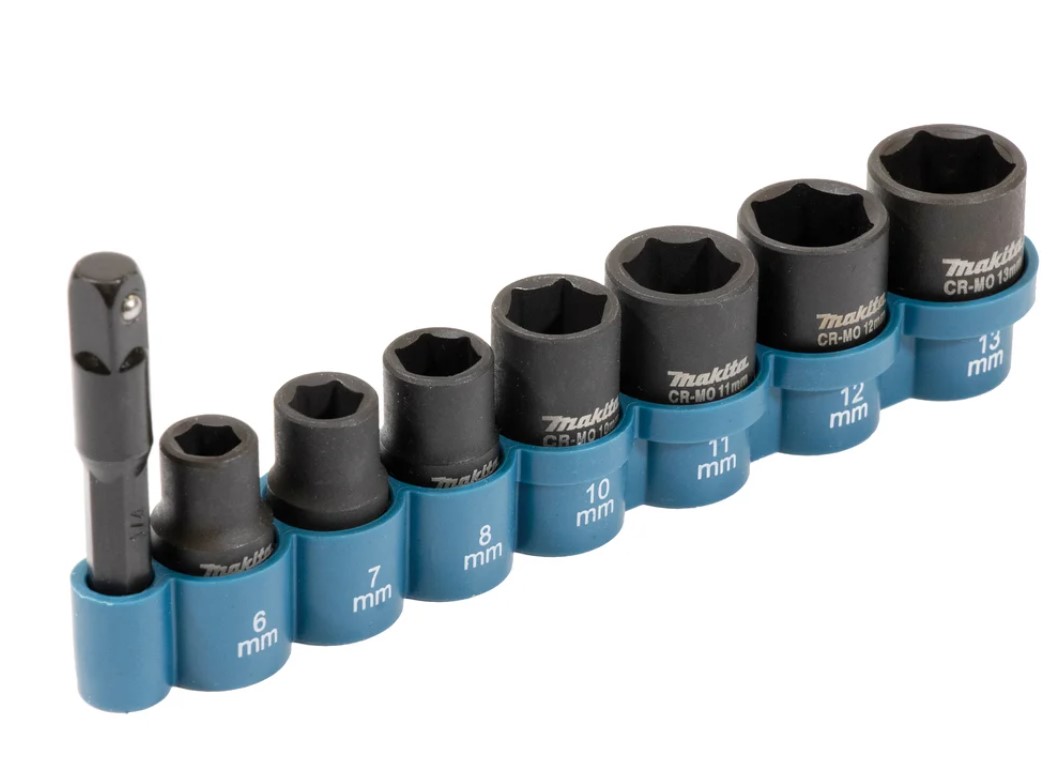 Набор ударных головок 6-13 мм 1/4" (8 шт) MAKITA