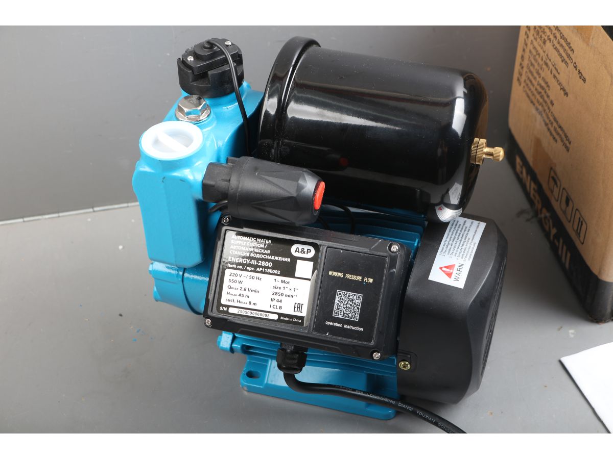 Станция водоснабжения автоматическая ENERGY-III-2800, A&P уцененный (6509195088)