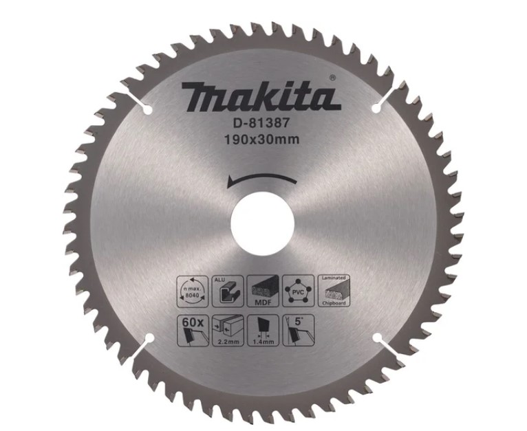 Диск пильный 190х30х2,2/1,4 мм 60 зуб. универсальный MAKITA