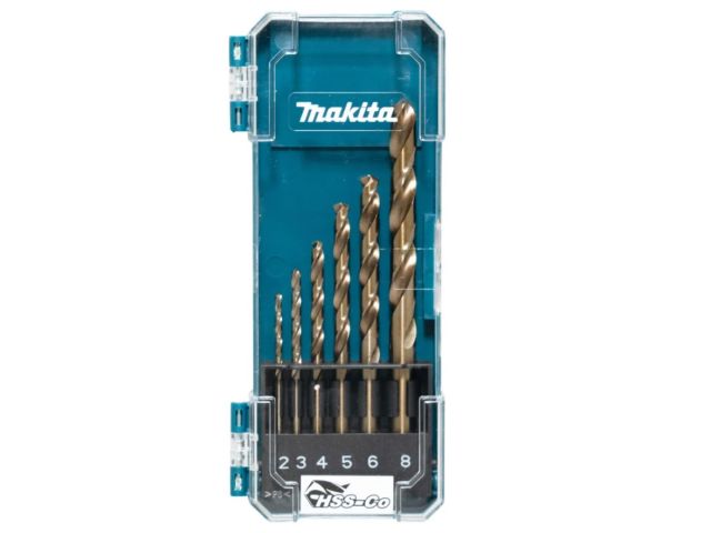 Набор сверл по металлу HSS-Co 2,3,4,5,6,8 мм (6 шт) MAKITA