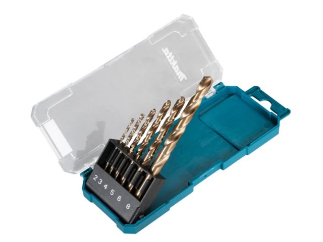 Набор сверл по металлу HSS-Co 2,3,4,5,6,8 мм (6 шт) MAKITA