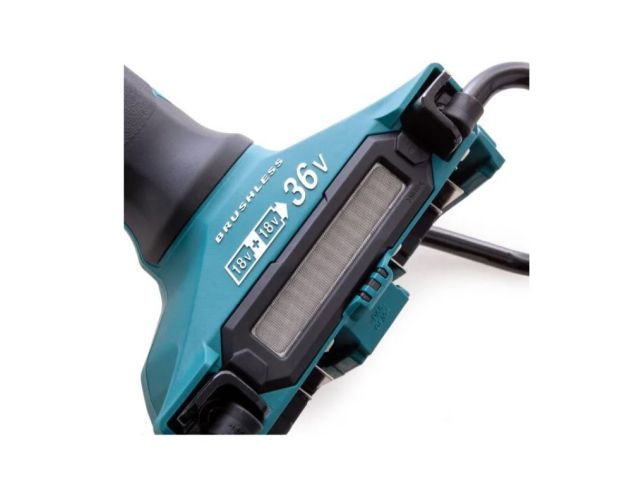 Аккум. углошлифмашина MAKITA LXT DGA700Z в кор. (18.0 В, 2 акк., БЕЗ АККУМУЛЯТОРА, диск 180х22.2 мм, вибро)