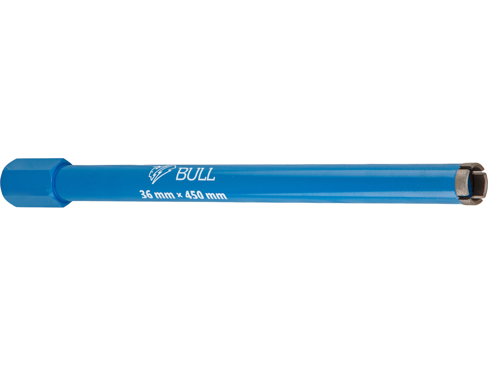 Коронка алмазная d 36мм железобетон BULL, L450мм, 1 1/4", мокрое сверление