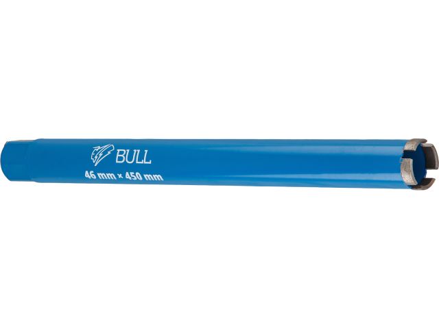 Коронка алмазная d 46мм железобетон BULL, L450мм, 1 1/4", мокрое сверление