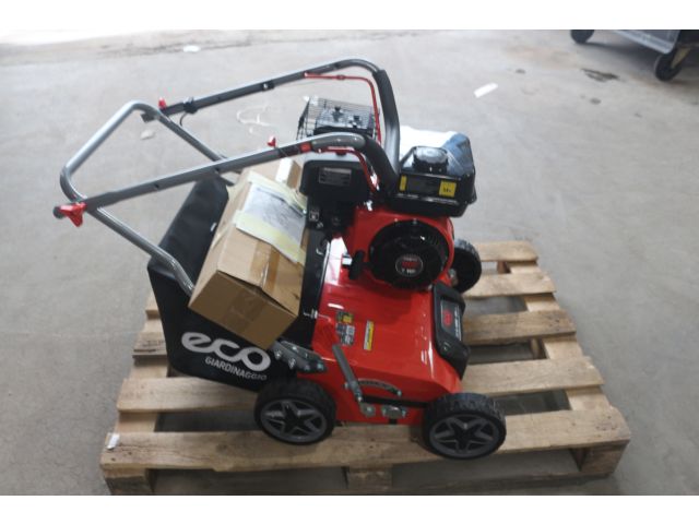 Аэратор/скарификатор бензиновый ECO SCG-400 уцененный (9609199028) (7.0 л.с., шир. 40 см,, 8 уровней, ручной привод, колеса 7", травосборник