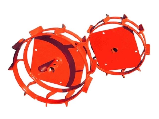 Грунтозацепы (комплект) KF для V-400, V-500 (диам.340мм, шир 90мм, 2 обруча) (ВРМЗ) (красный)