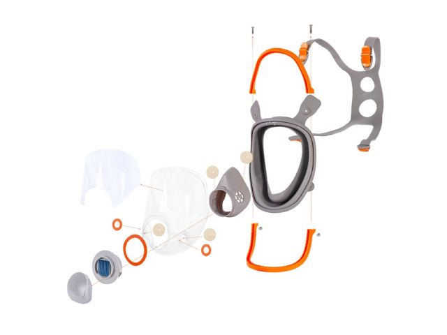 Маска полнолицевая без фильтра 5950 Jeta Safety, р-р L (байонет. крепл. фильт., р-р L)